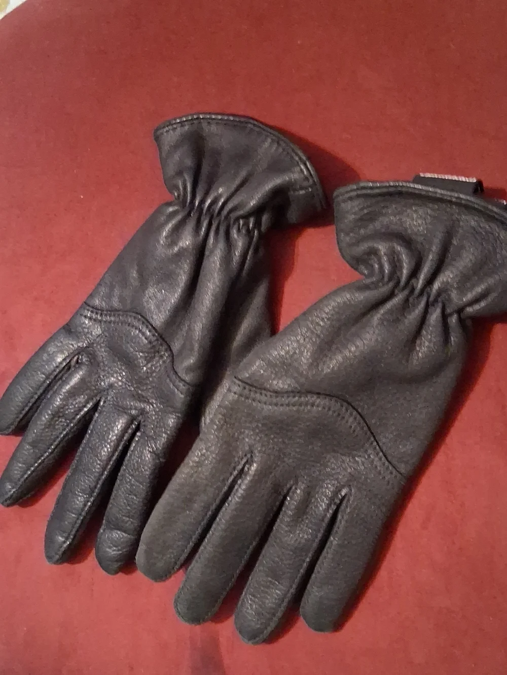 Leather Biker Gloves